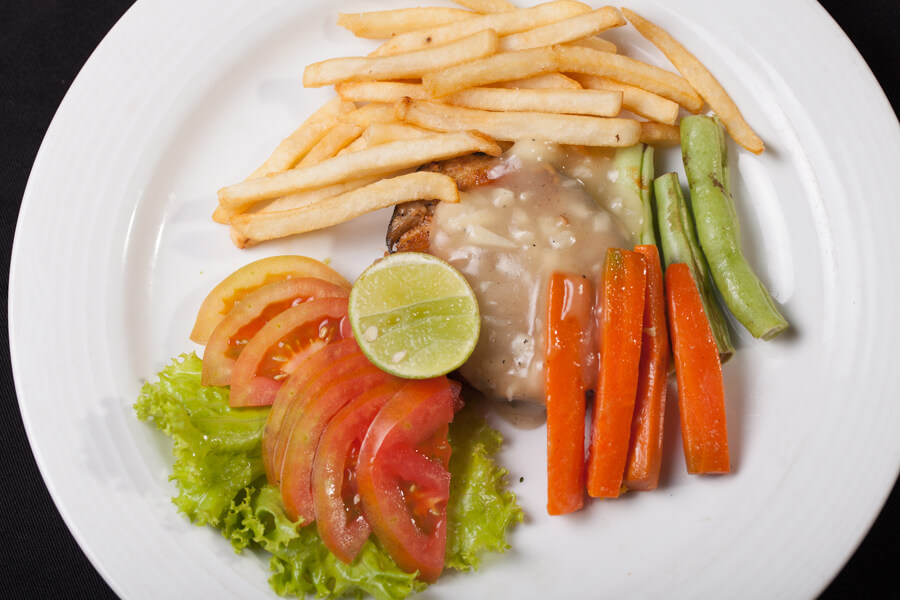 A Plate of Food at Fresco Water Villa Sigiriya