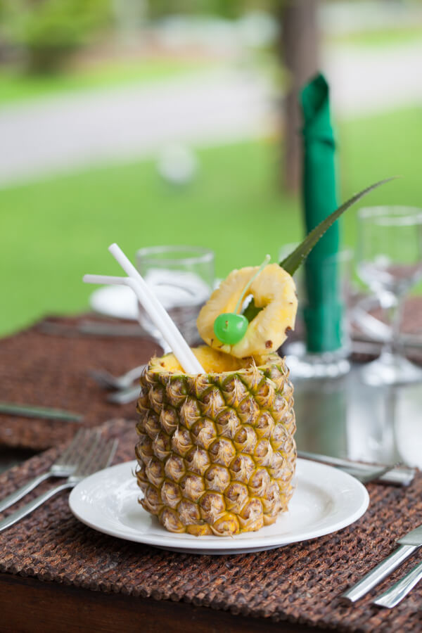 Pineapple Juice at Fresco Water Villa Sigiriya