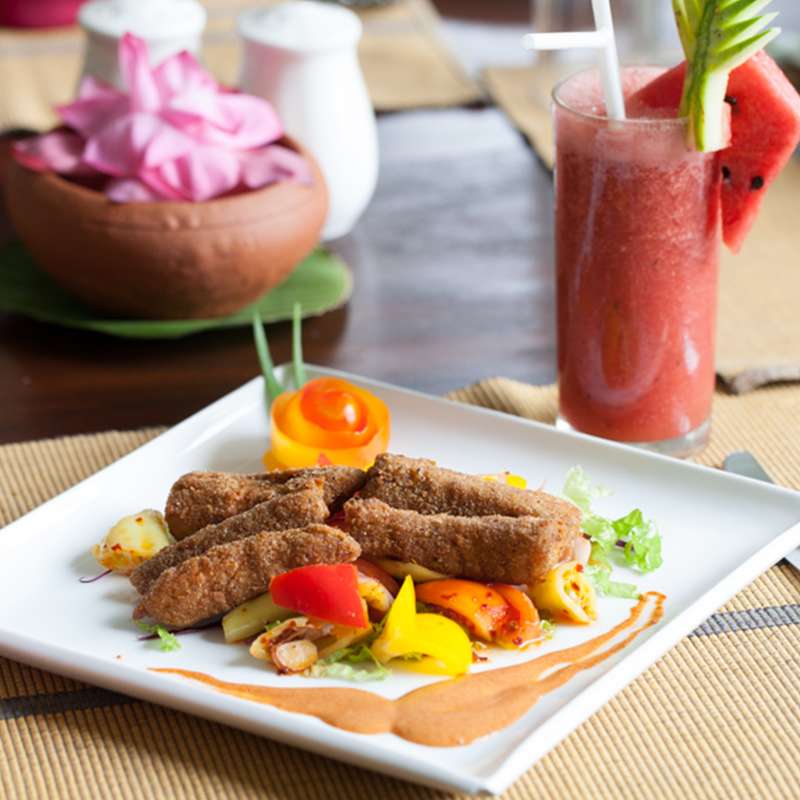 A Plate of Fish Fingers at Oak Ray Lake Resort