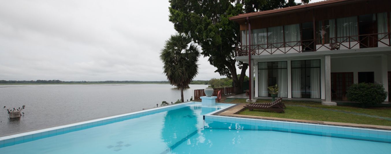 View from the Pool at Oak Ray Lake Resort Tissamaharama