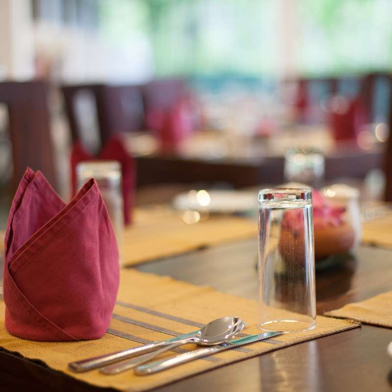 Restaurant Arrangements at Oak Ray Lake Resort Tissamaharama