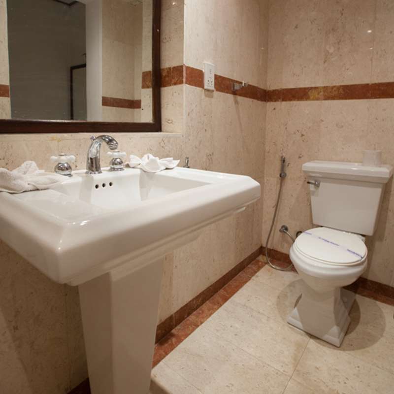 Bathroom Interior in Oak Ray Lake Resort Tissamaharama