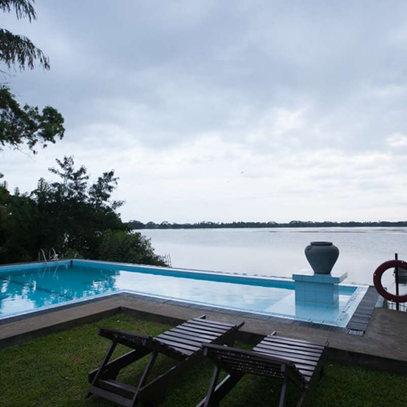 Panoramic View of Thissa Lake from Oak Ray Lake Resort